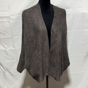 Barefoot Dreams Cozy Chic Dolman Ribbed Cardigan Shrug
